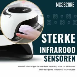 MOOSCARE 120 Watt LED Lamp Voor Gellak Nagels - UV Lamp Gelnagels - Nail Art Nagellamp - Gel Nagellak Nageldroger -Lanaform Shop 550x521 4