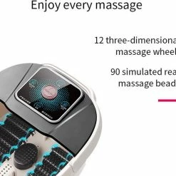 MassageLovers Massage Voetenbad - Elektrisch Voetenbad - LCD Display - 12 Massage Rollers - Eeltverwijderaar - Wit -Lanaform Shop 550x523 14