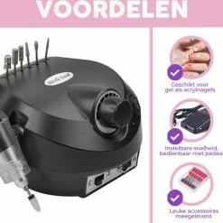 Premes Nagelfrees Professioneel - Basis Set - Elektrische - Met Bitjes - Nagelvijl - Manicure Set Elektrisch - Pedicure Apparaat - Cadeau Voor Man - Vrouw - Sinterklaas Cadeautjes - Cadeautjes Voor Mannen - Vrouwen -Lanaform Shop 550x523 3