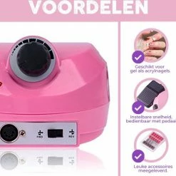 Premes Nagelfrees Professioneel - Basic Accessoires - Elektrische - Met Bitjes - Nagelvijl - Manicure Set Elektrisch - Pedicure Apparaat - Cadeau Voor Man - Vrouw - Sinterklaas Cadeautjes - Mannen - Cadeautjes Voor Vrouwen -Lanaform Shop 550x523 7