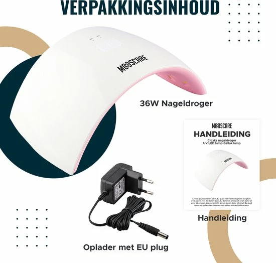MOOSCARE 36 Watt LED Lamp Voor Gellak Nagels ? Nageldroger ? Gellak Lamp - UV Lamp Gelnagels - Nail Art Nagellamp - Gel Nagellak Nageldroger 10 MOOSCARE 36 Watt LED Lamp Voor Gellak Nagels ? Nageldroger ? Gellak Lamp - UV Lamp Gelnagels - Nail Art Nagellamp - Gel Nagellak Nageldroger - Image 8
