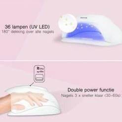 LifeGoods 54W LED Nageldroger Voor Gelnagels - Geschikt Voor Elke Nagel Gellak - 36 LEDs -Lanaform Shop 550x525