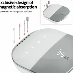 CACCIO? NAILS Victoria Nails Pro 2021 Grijs Premium Electrische Nagelfrees - 35000RPM - Inclusief 4 Bitjes - Manicure /Pedicure Voeten En Handen - Electrische Nagelvijl - Acrylnagels - Gelnagels - Nepnagels - Professioneel -Lanaform Shop 550x526 10