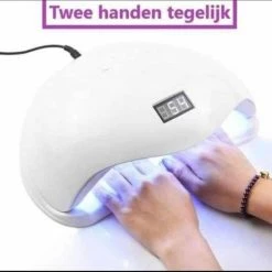 Merkloos Beautylushh Nageldroger - Nageldroger - 72 Watt UV LED Lamp Nagels - 36LED - Nagel - UV- LED Lamp - Wit - Nagellamp - Nail Dryer - Nagels - Salon - Lamp - 2 Handen Tegelijkertijd -