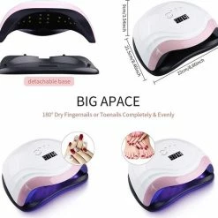 Aokyom Nageldroger 168 W 36 UV-Leds Lamp Voor Nagels Professionele Nagellamp Met 10/30/60/99s Timer, Lcd-Display En Smartsensor Voor Vingers/Teennagels Voor Alle Gelnagellak, Gelnagels, Shellac 14 Aokyom Nageldroger 168 W 36 UV-Leds Lamp Voor Nagels Professionele Nagellamp Met 10/30/60/99s Timer, Lcd-Display En Smartsensor Voor Vingers/Teennagels Voor Alle Gelnagellak, Gelnagels, Shellac -Lanaform Shop 550x526 19