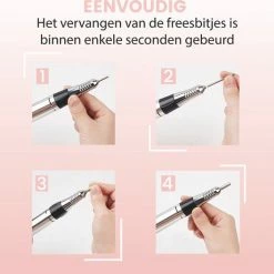 L'avir Nagelfrees Complete Set - 35000 RPM - Elektrische Nagelvijl - Manicure & Pedicure -Lanaform Shop 550x528 3