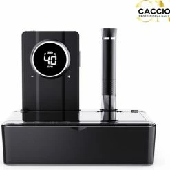 CACCIO® NAILS CACCIO®-40.000 RPM NAIL MASTER-2022 Zwart Nagelfrees-Draadloze-Oplaadbare-Power Bank-2022 Geupgraded Nagelfrees-Pedicure En Manicure-Nieuwe Technologie-Aluminimum Nagelfrees-Gellak Nagels-Acryl Nagels-Nagelstudio-Nagels-Professioneel