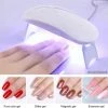 Merkloos Professionele Nagellak Droger - Set - Werkt Op USB - Nagel Lamp - Nagellakdroger - Nageldroger - UV - Wit -Lanaform Shop 550x531 1