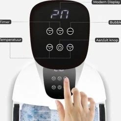 Niceey Massage Voetenbad XXL – Elektrisch Voetbad Met Bubbelfunctie – 10 Massage Rollers – Infrarood Voetmassage - 12L - Wit -Lanaform Shop 550x531 2
