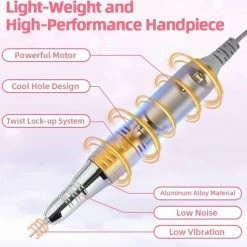 CACCIO? NAILS 2022 Premium Draadloze - Oplaadbare Nagelfrees - Gradient Green - 35000 RPM - Inclusief 4 Bitjes - 2022 Nieuw Model - Draagbaar - Professioneel -Lanaform Shop 550x531 21
