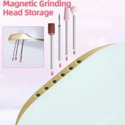 CACCIO® NAILS 2022 Premium Draadloze - Oplaadbare Nagelfrees - Gradient Paars - 35000 RPM - Inclusief 4 Bitjes - 2022 Nieuw Model - Draagbaar - Professioneel -Lanaform Shop 550x532 11