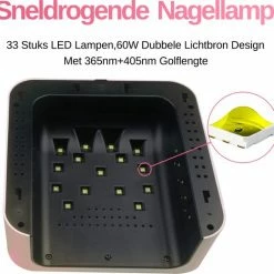 Love Crazy LoveCrazy 60W LED Nageldroger Voor Gelnagels - UV Lamp - Gellak Lamp - Roze -Lanaform Shop 550x532 3