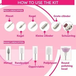 Vivefly Healthcare Nailisha Elektrische Nagelvijl - Pedicure En Manicure - Nagels - Nagelfrees - Eelt Verwijderen- 15.000 Touren- Acrylnagels - Gelnagels- Draadloos 16 Vivefly Healthcare Nailisha Elektrische Nagelvijl - Pedicure En Manicure - Nagels - Nagelfrees - Eelt Verwijderen- 15.000 Touren- Acrylnagels - Gelnagels- Draadloos -Lanaform Shop 550x533 12