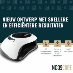 MOOSCARE 120 Watt LED Lamp Voor Gellak Nagels - UV Lamp Gelnagels - Nail Art Nagellamp - Gel Nagellak Nageldroger -Lanaform Shop 550x533 2