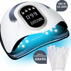 SUN X10 MAX UV Lamp Gelnagels - 280 Watt - Gellak Lamp - Nagellamp
