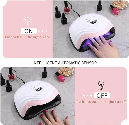 Aokyom Nageldroger 168 W 36 UV-Leds Lamp Voor Nagels Professionele Nagellamp Met 10/30/60/99s Timer, Lcd-Display En Smartsensor Voor Vingers/Teennagels Voor Alle Gelnagellak, Gelnagels, Shellac 6 Aokyom Nageldroger 168 W 36 UV-Leds Lamp Voor Nagels Professionele Nagellamp Met 10/30/60/99s Timer, Lcd-Display En Smartsensor Voor Vingers/Teennagels Voor Alle Gelnagellak, Gelnagels, Shellac - Image 4
