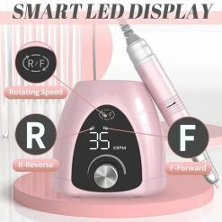 CACCIO? NAILS 2022 Rose Goud Nagelfrees- 35.000 RPM - Sterke Motor - Lage Geluid - Lage Trillingen - LUXE - LED Beeldscherm - Inclusief 6 Bitjes - Manicure/Pedicure Voeten En Handen - Hoge Kwaliteit - Professioneel -Lanaform Shop 550x535 7