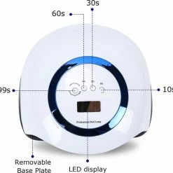 Alizendeh 168W LED UV Nagellamp - Nageldroger- UV Led Nagellamp – Gel Lichtuithardend– Nagellak UV – Nagellakdroger Met 4 Timers– 42 Power Led -Lanaform Shop 550x536 4