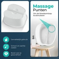 BUDDLEY? Voetenbaden Voor Voetenbad Producten Pedicure Zwembad Voetbad Geschikt Voor Voetenbadzout En Voetenbadproducten Voetbadje Als Teil Kunststof Voetenbad Ontspan Je Voeten Wit -Lanaform Shop 550x538 4
