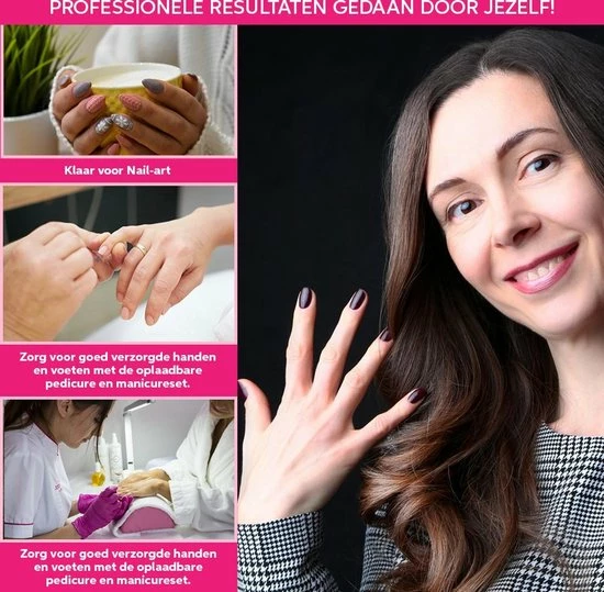 Vivefly Healthcare Nailisha Elektrische Nagelvijl - Pedicure En Manicure - Nagels - Nagelfrees - Eelt Verwijderen- 15.000 Touren- Acrylnagels - Gelnagels- Draadloos 8 Vivefly Healthcare Nailisha Elektrische Nagelvijl - Pedicure En Manicure - Nagels - Nagelfrees - Eelt Verwijderen- 15.000 Touren- Acrylnagels - Gelnagels- Draadloos - Image 6