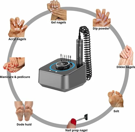 Yoke Fellow Elektrische Nagelfrees 40.000RPM - Roze - 30 Schuurrolletjes En 6 Nagelvijl Bitjes 9 Yoke Fellow Elektrische Nagelfrees 40.000RPM - Roze - 30 Schuurrolletjes En 6 Nagelvijl Bitjes - Image 7