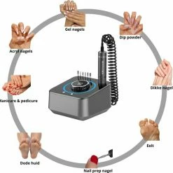Yoke Fellow Elektrische Nagelfrees 40.000RPM - Wit ? 30 Schuurrolletjes En 6 Nagelvijl Bitjes -Lanaform Shop 550x540 6