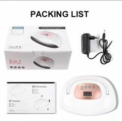 Nageldroger - SUN X8 Max - UV LED Lamp Nagels - 57 LED - Nagel - UV - LED Lamp - Nagellamp - Nail Dryer - Nagels - Salon - Professioneel - 2 Handen - 180 Watt - Model 2021 -Lanaform Shop 550x543 9