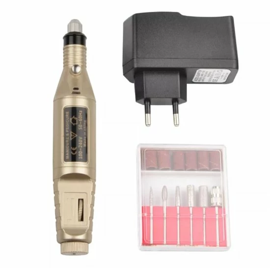 PKD Elektrische Nagelvijl - Goud - Manicure - Pedicure - Nagels - Handen - Voeten - Vijl - Nagelvijl 3 PKD Elektrische Nagelvijl - Goud - Manicure - Pedicure - Nagels - Handen - Voeten - Vijl - Nagelvijl