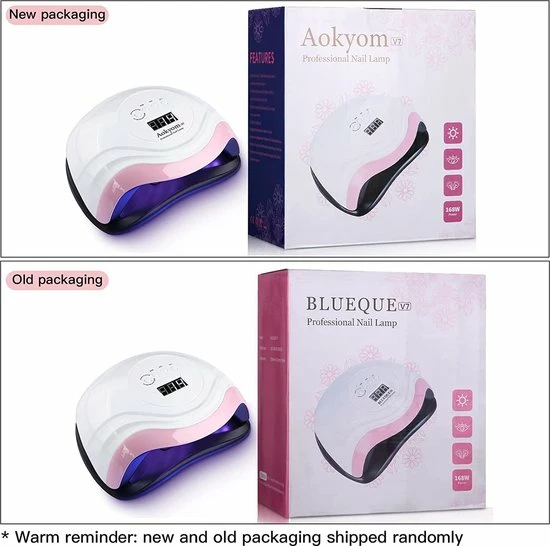 Aokyom Nageldroger 168 W 36 UV-Leds Lamp Voor Nagels Professionele Nagellamp Met 10/30/60/99s Timer, Lcd-Display En Smartsensor Voor Vingers/Teennagels Voor Alle Gelnagellak, Gelnagels, Shellac 8 Aokyom Nageldroger 168 W 36 UV-Leds Lamp Voor Nagels Professionele Nagellamp Met 10/30/60/99s Timer, Lcd-Display En Smartsensor Voor Vingers/Teennagels Voor Alle Gelnagellak, Gelnagels, Shellac - Image 6