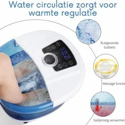 Panacea Voetenbad Met Massage Bad Met Afvoerslag Instelbare Warmte Bubbels - Automatische Voetmassage - Voetbad Met Massage - 8 Liter -Lanaform Shop 550x546 6