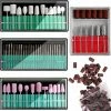 AA Commerce XXL 160-Delige Accessoires Set Voor Elektrische Freesmachine - Met Nagelfrees Schuurrolletjes Bitjes Frees - Manicure/Pedicure Nagel Frees Diamant Frezenset - Keramische Freesbitje Freesjes Fijn/Grof - Mandrel Slijpsteentjes - Schuurrol Set