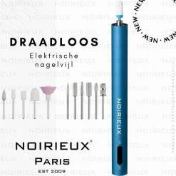 NOIRIEUX® Elektrische Nagelvijl - 12 Nagelfrees Bitjes - Nagelfrees - DRAADLOOS - Nagelvijl - Nagelvijl Electrisch - Manicure / Pedicure