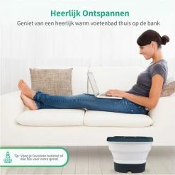 Dreaver Voetenbad - Automatische Massage - Opvouwbaar - 12L - Verwarming Tot 48°C - Black Friday 2022 -Lanaform Shop 550x549 1