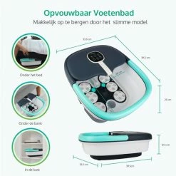 Dreaver Voetenbad - Automatische Massage - Opvouwbaar - 12L - Verwarming Tot 48°C - Black Friday 2022 -Lanaform Shop 550x549 4
