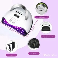 Bella Pure 180-220W Nageldroger - Vinger- En Teennagels - Bewegingssensor En Timer - 57 LED's -Lanaform Shop 550x550 1026