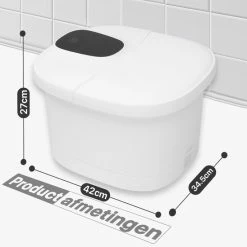 Niceey Massage Voetenbad XXL – Elektrisch Voetbad Met Bubbelfunctie – 10 Massage Rollers – Infrarood Voetmassage - 12L - Wit -Lanaform Shop 550x550 118