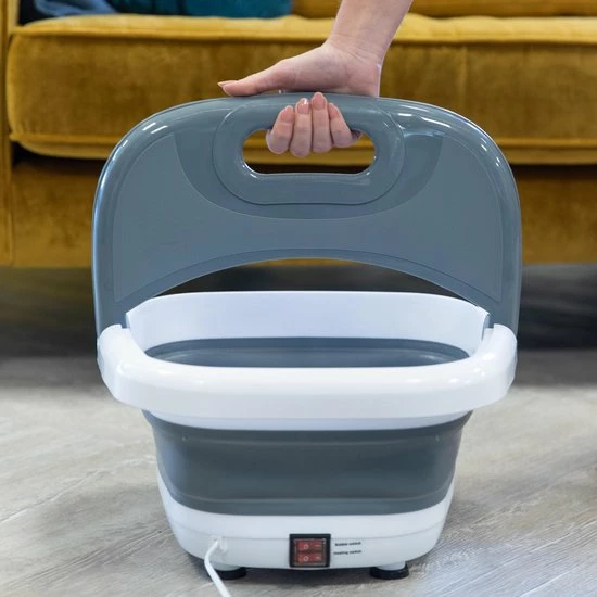 Silvergear Voetenbad Massage - 6 Liter - Bubbelfunctie - Infraroodfunctie - Voetmassage - Inklapbaar En Met Handige Hendel - Makkelijk Meenemen En Opbergen 7 Silvergear Voetenbad Massage - 6 Liter - Bubbelfunctie - Infraroodfunctie - Voetmassage - Inklapbaar En Met Handige Hendel - Makkelijk Meenemen En Opbergen - Image 5