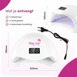TheBeautyWay Nageldroger - Voor Gelnagels - Geschikt Voor Elke Nagel Gellak - 24 LEDs 17 TheBeautyWay Nageldroger - Voor Gelnagels - Geschikt Voor Elke Nagel Gellak - 24 LEDs -Lanaform Shop 550x550 149