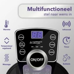 Qualita Qualitá® Elektrisch Voetenbad Zwart – Voetmassage – Voetbad -Lanaform Shop 550x550 175