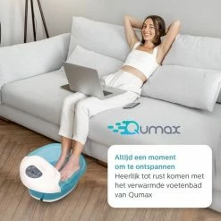 Qumax Elektrisch Verwarmd Voetenbad Met Massage Rollers ? Voetmassage Met Vibratie En Bubbels ? Incl LCD Scherm ? Tot 48? Graden -Lanaform Shop 550x550 184