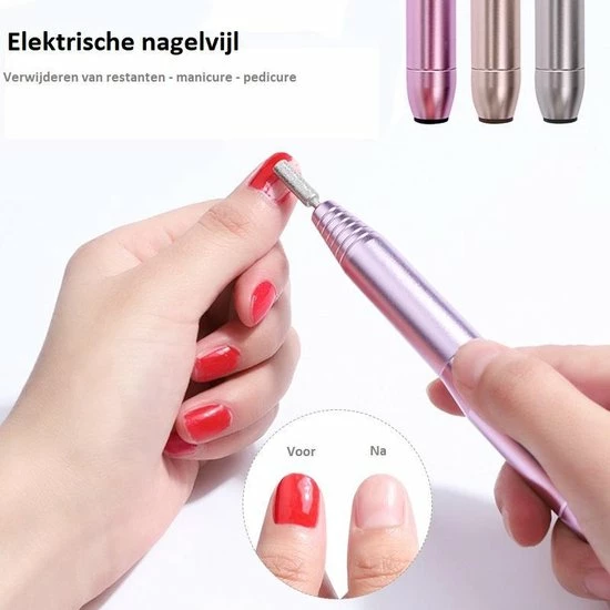 EverdayGoods Beautyzchoice Elektrische Nagelvijl - Nagelfrees- Manicure En Pedicure Set - 56 Schuurrolletjes - 11 Opzetstukken - Rosé/Goud 8 EverdayGoods Beautyzchoice Elektrische Nagelvijl - Nagelfrees- Manicure En Pedicure Set - 56 Schuurrolletjes - 11 Opzetstukken - Rosé/Goud - Image 6
