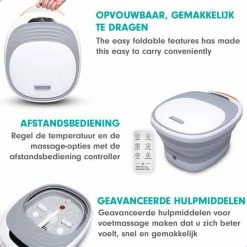 RECURES Voetenbad - Voetmassage Apparaat - Opvouwbaar Bad - Voetbad - Voetenbadje - Voetenbad Met Massage - Black Friday 2022 -Lanaform Shop 550x550 250