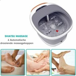 RECURES Voetenbad - Voetmassage Apparaat - Opvouwbaar Bad - Voetbad - Voetenbadje - Voetenbad Met Massage - Black Friday 2022 -Lanaform Shop 550x550 251