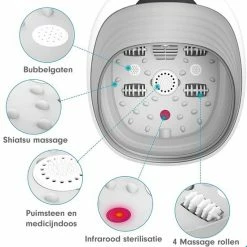 RECURES Voetenbad - Voetmassage Apparaat - Opvouwbaar Bad - Voetbad - Voetenbadje - Voetenbad Met Massage - Black Friday 2022 -Lanaform Shop 550x550 252