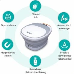 RECURES Voetenbad - Voetmassage Apparaat - Opvouwbaar Bad - Voetbad - Voetenbadje - Voetenbad Met Massage - Black Friday 2022 -Lanaform Shop 550x550 255