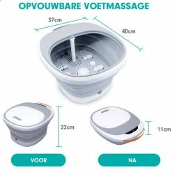 RECURES Voetenbad - Voetmassage Apparaat - Opvouwbaar Bad - Voetbad - Voetenbadje - Voetenbad Met Massage - Black Friday 2022 -Lanaform Shop 550x550 257
