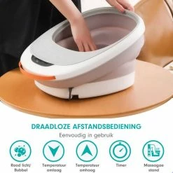 RECURES Voetenbad - Voetmassage Apparaat - Opvouwbaar Bad - Voetbad - Voetenbadje - Voetenbad Met Massage - Black Friday 2022 -Lanaform Shop 550x550 263