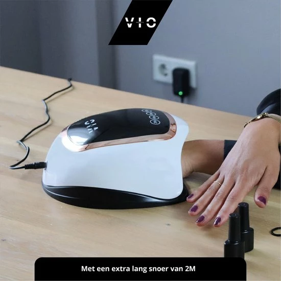 Vio Products VIO V1 Nageldroger Voor Gellak Met 2M Lang Snoer - Manicure En Pedicure - Krachtige 168 Watt UV Lampen - Nagelstudio 5 Vio Products VIO V1 Nageldroger Voor Gellak Met 2M Lang Snoer - Manicure En Pedicure - Krachtige 168 Watt UV Lampen - Nagelstudio - Image 3