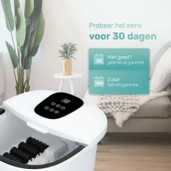 Soft & Silky - Elektrisch Massage Voetenbad - Bubbels - Verwarmd - Infrarood - 12L - Voetmassage - Voetbad - Voetroller - Voetenbad Met Massage - Eeltverwijderaar -Lanaform Shop 550x550 314