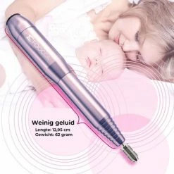 FOOCCA Nagelfrees - 11 Bitjes En 58 Schuurrolletjes - Elektrische Nagelvijl - Eelt Verwijderaar - Manicure Apparaat - Pedicure Set - Extra Lange Kabel -Lanaform Shop 550x550 350